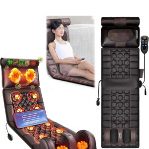 Full Body Massage Chair Mat with Heat for Back Pain Relief by AccuFit